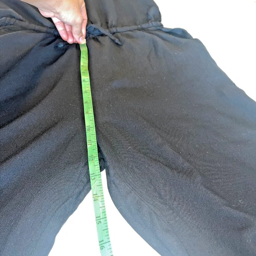Cottinfab Black Ladies Rayon Drawstring Waist Women's 3/4th Jumpsuit Size M - Picture 10 of 10